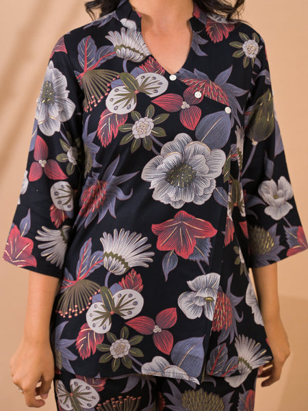 Black Co-Ord Set with Palazzo Pants