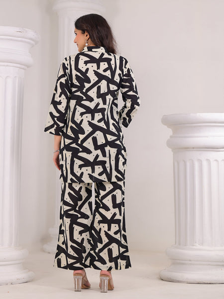 Black & White Abstract Co-Ord Set