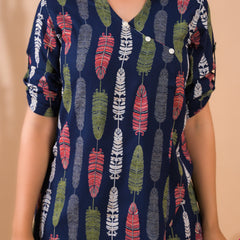 Blue Co-Ord Set with Palazzo Pants