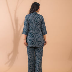 Dark Green Co-Ord Set with Palazzo Pants