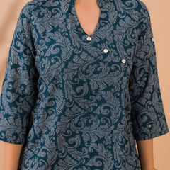 Dark Green Co-Ord Set with Palazzo Pants