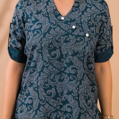 Dark Green Co-Ord Set with Palazzo Pants