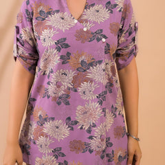 Purple Co-Ord Set with Palazzo Pants