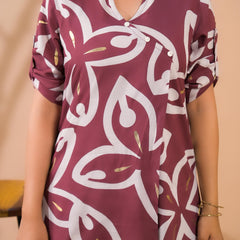 Maroon Co-Ord Set with Palazzo Pants