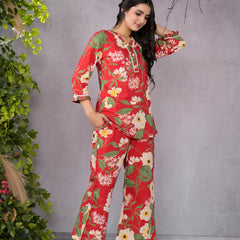 Ruby Floral Co-Ord Set