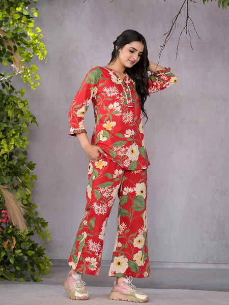 Ruby Floral Co-Ord Set