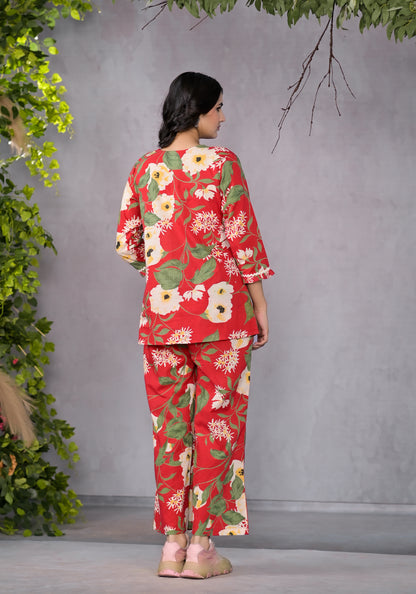 Ruby Floral Co-Ord Set