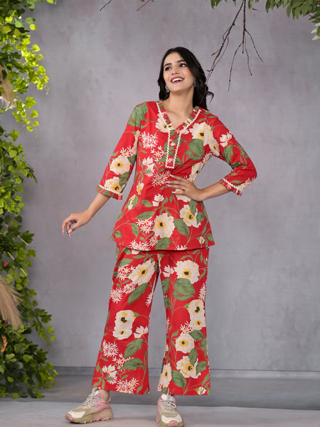 Ruby Floral Co-Ord Set