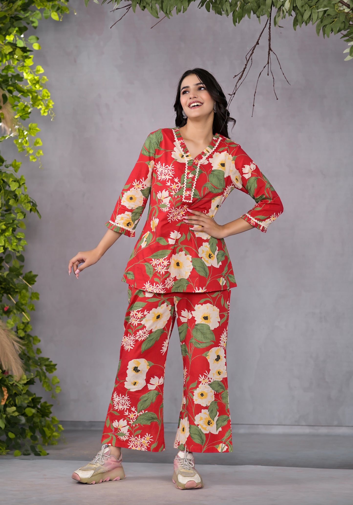 Ruby Floral Co-Ord Set