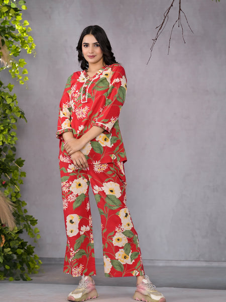 Ruby Floral Co-Ord Set