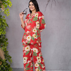 Ruby Floral Co-Ord Set