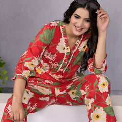 Ruby Floral Co-Ord Set