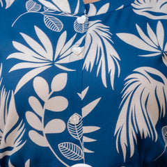 Rayon Royal Blue Floral Midi Dress