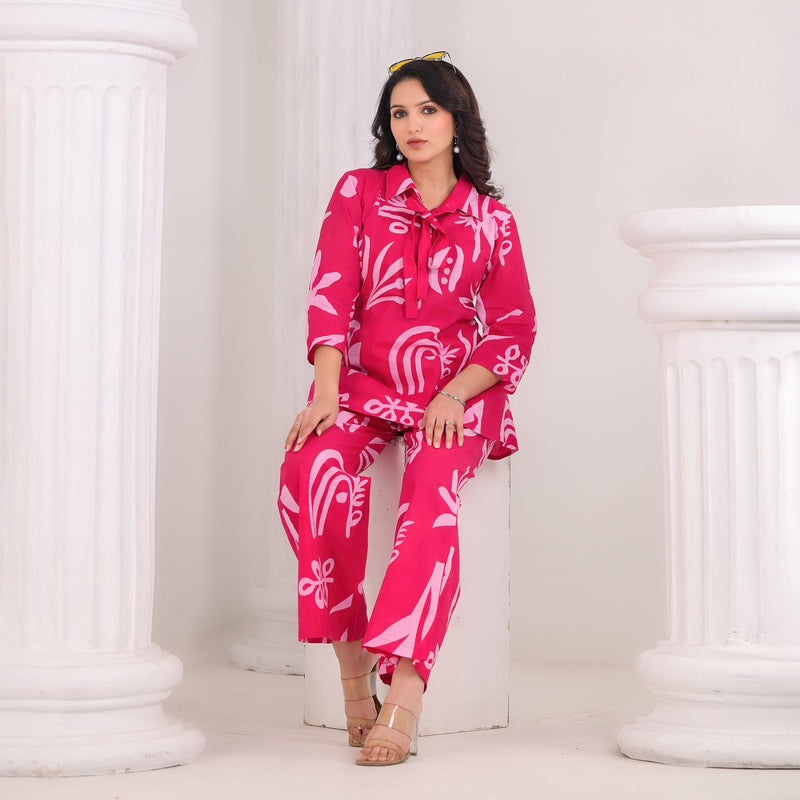 Rani Pink Cotton Co-Ord Set