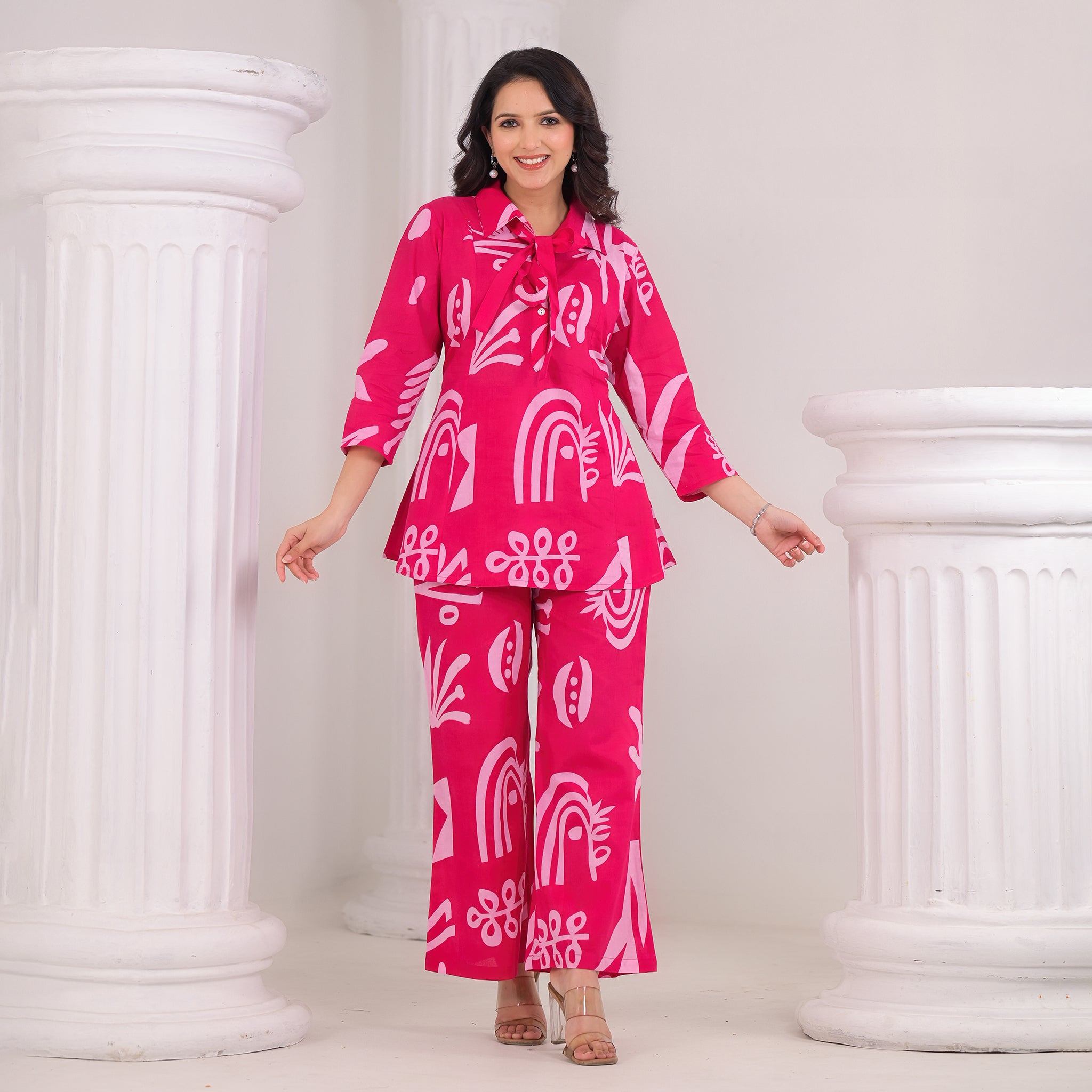 Rani Pink Cotton Co-Ord Set