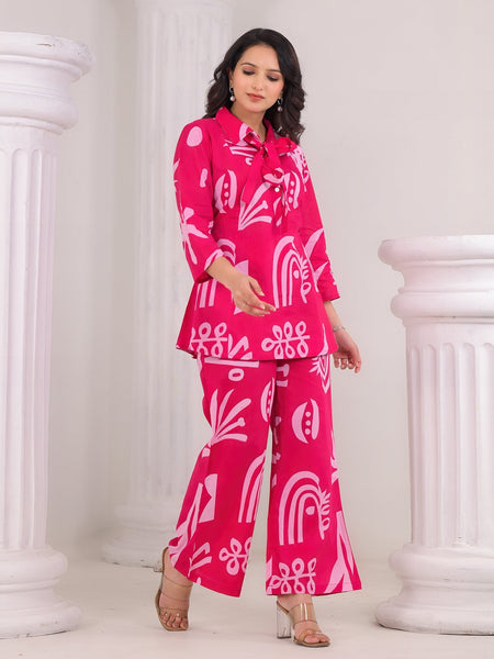 Rani Pink Cotton Co-Ord Set