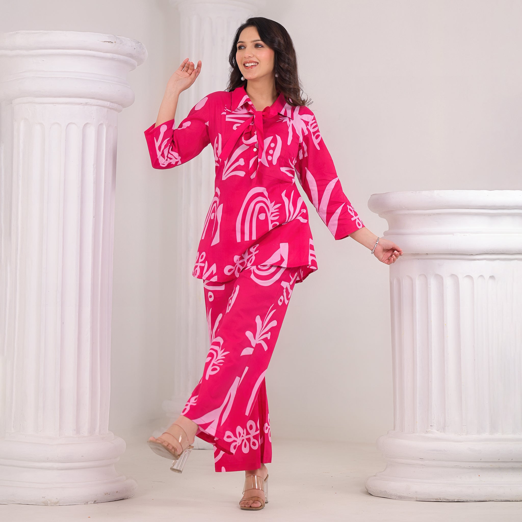 Rani Pink Cotton Co-Ord Set