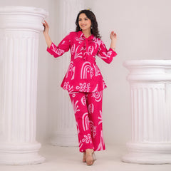 Rani Pink Cotton Co-Ord Set