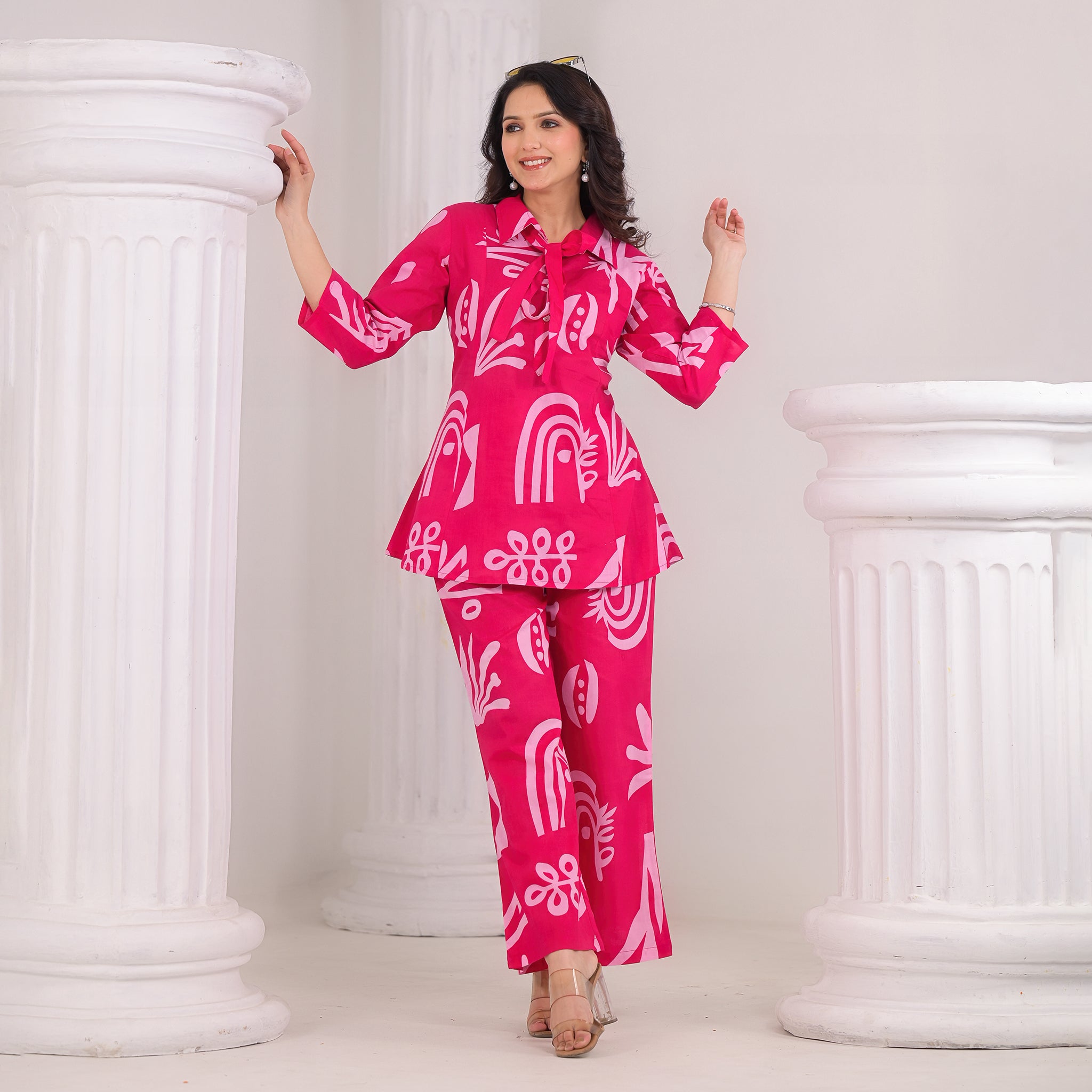 Rani Pink Cotton Co-Ord Set