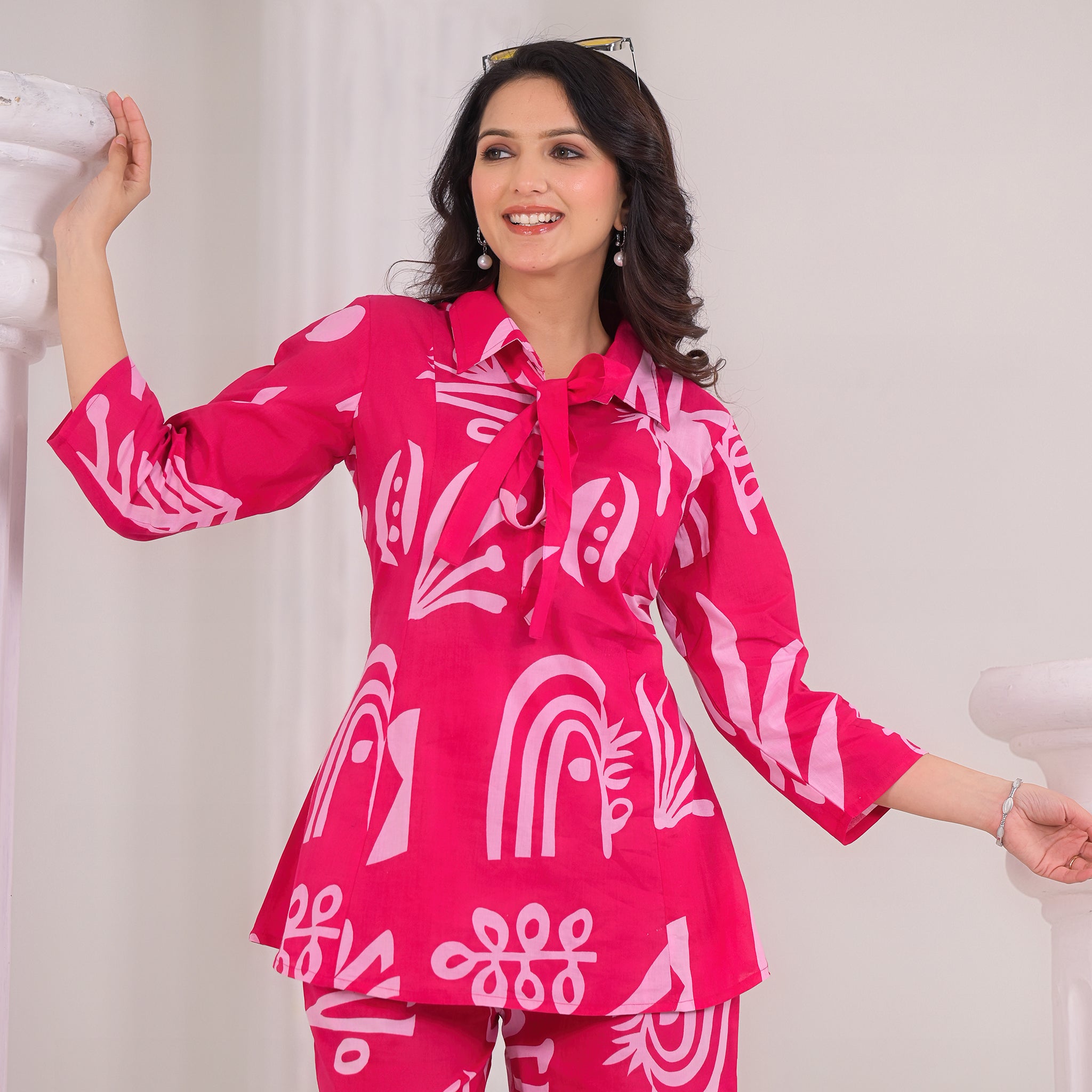 Rani Pink Cotton Co-Ord Set