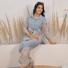 Ethnic printed kurti pant co ord set
