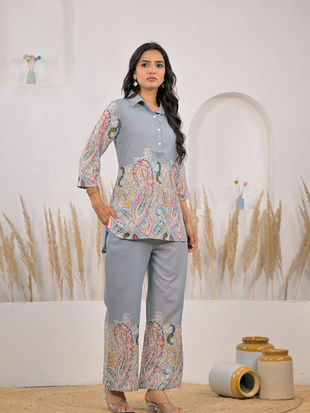 Daily wear women rayon co ord set design