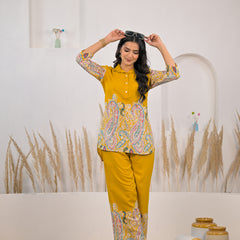 Daily wear women rayon co ord set design