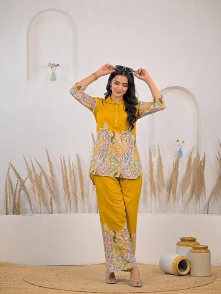 Daily wear women rayon co ord set design