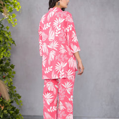 Palm Pink Lounge Wear