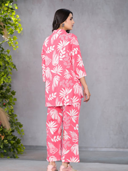 Palm Pink Lounge Wear
