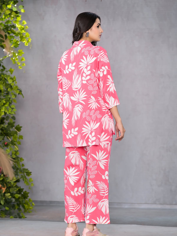 Palm Pink Lounge Wear