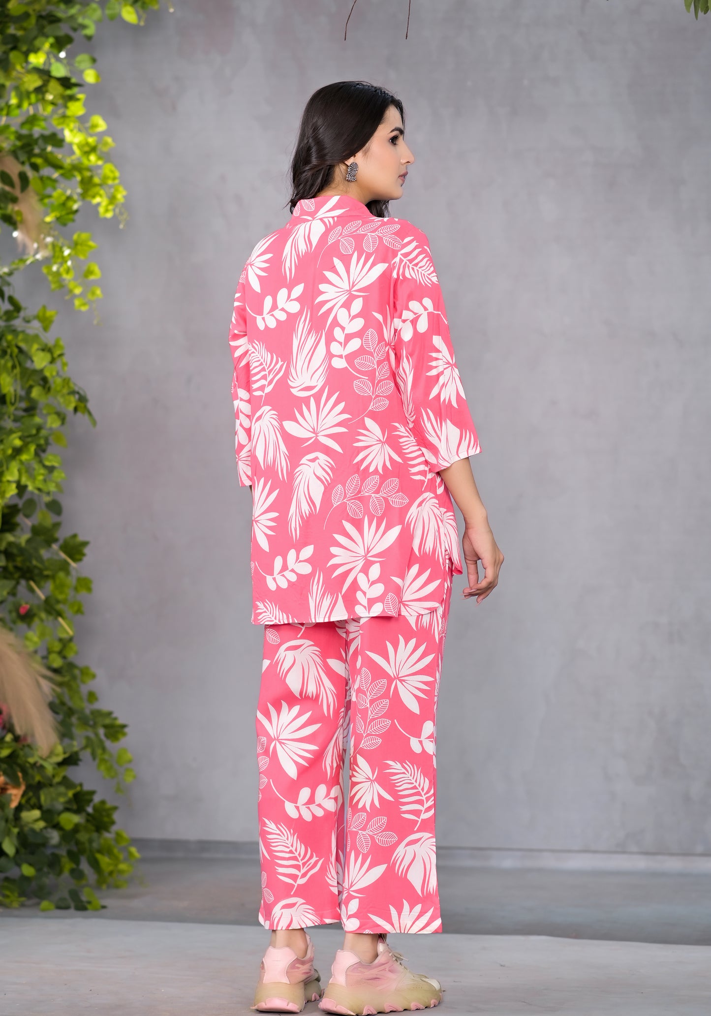 Palm Pink Lounge Wear