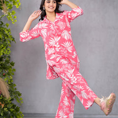 Palm Pink Lounge Wear