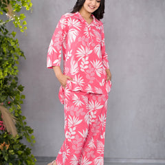 Palm Pink Lounge Wear