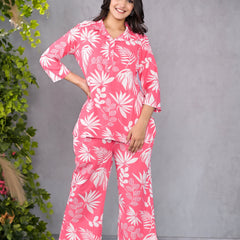 Palm Pink Lounge Wear