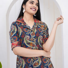 Paisley Printed Midi Dress