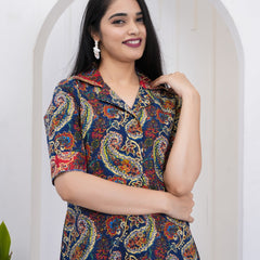 Paisley Printed Midi Dress