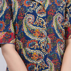 Paisley Printed Midi Dress