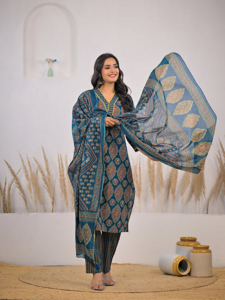 Ethnic kurta pant set for lady