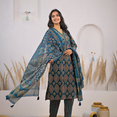 Stylish kurta set with matching dupatta