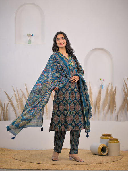 Stylish kurta set with matching dupatta