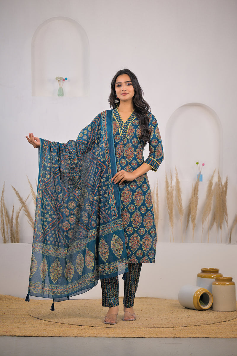 Designer kurta set with dupatta for lady