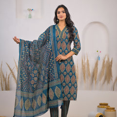 Designer kurta set with dupatta for lady