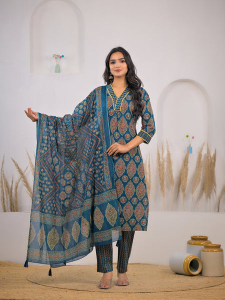 Designer kurta set with dupatta for lady