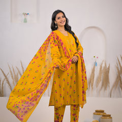 Traditional mustard kurta set female