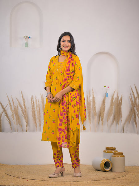 Casual wear cotton kurta set female