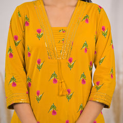 Cotton kurta pant dupatta set female