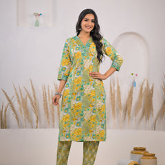 Daily wear cotton kurta set for female