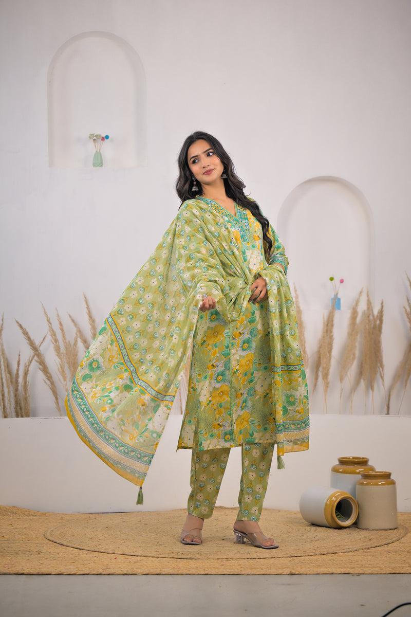 Cotton ethnic wear kurta set female