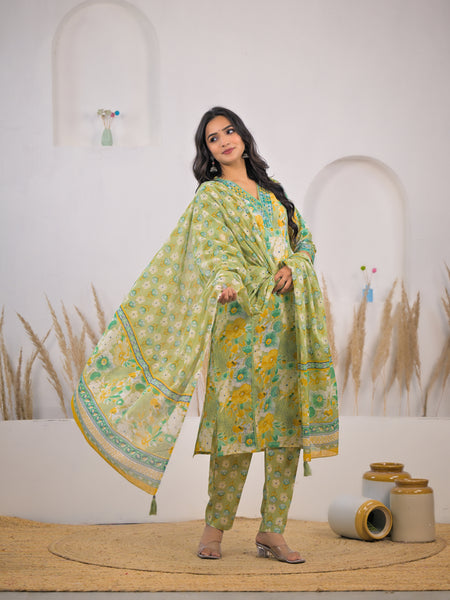 Cotton ethnic wear kurta set female